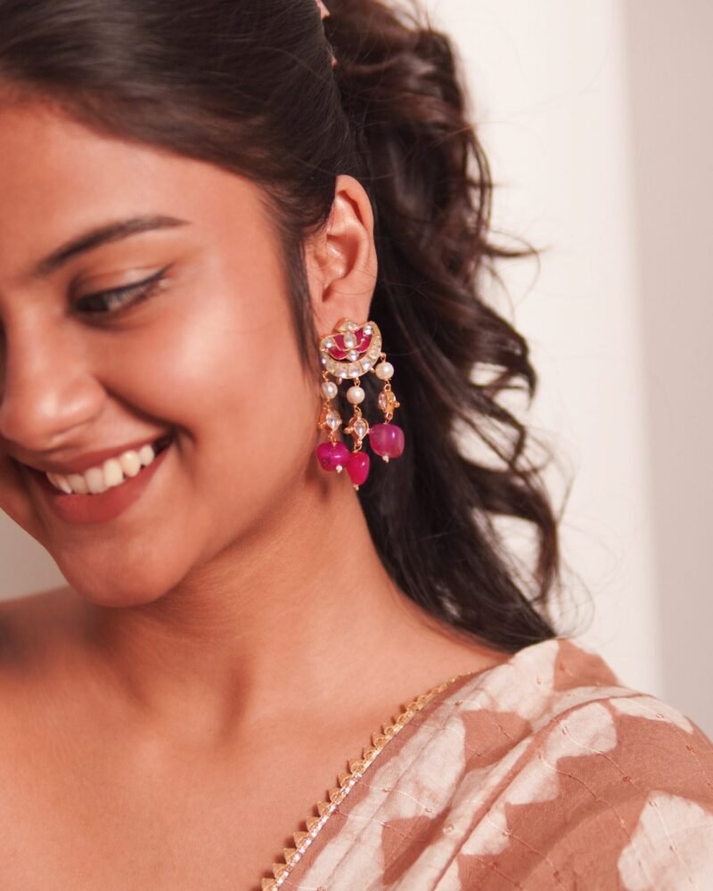 Alternative view of Vara Jadau Earrings