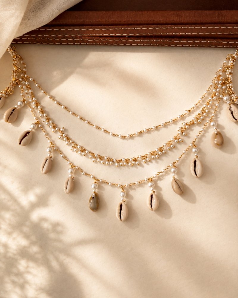 Alternative view of Taralika Shell Hair chain