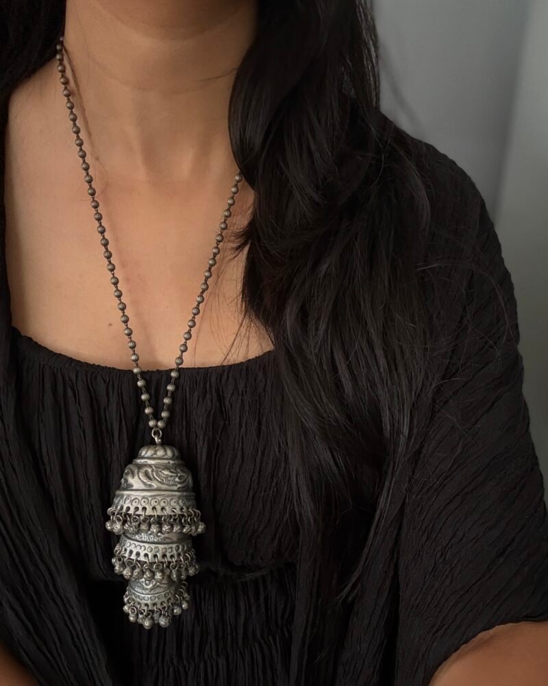 Alternative view of Aarna Silver Pendant