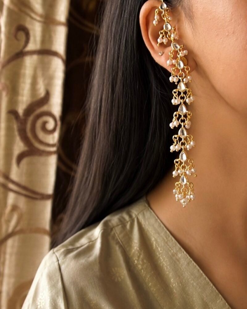 Kundan Saaz Earrings