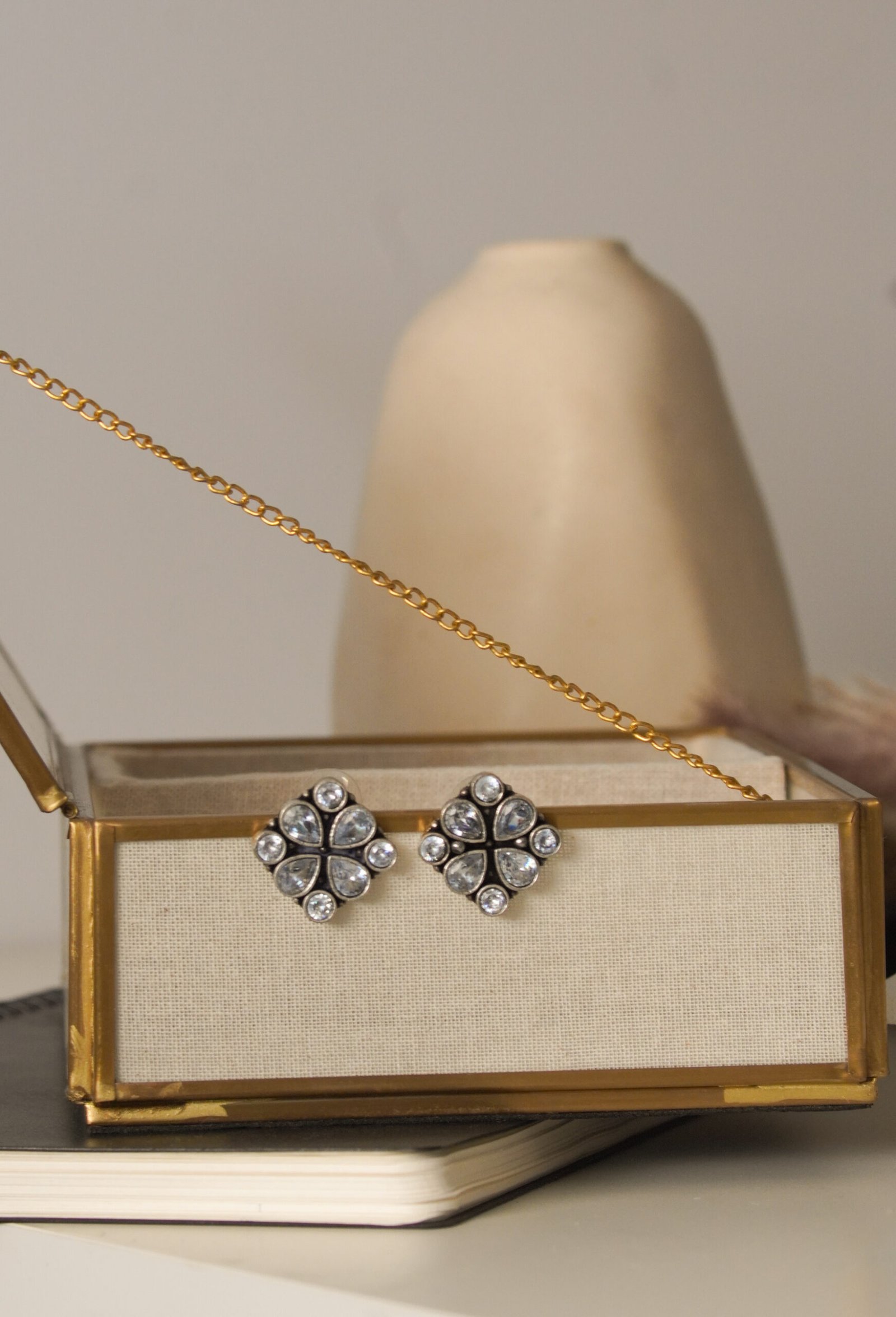 Starlit Silver Studs