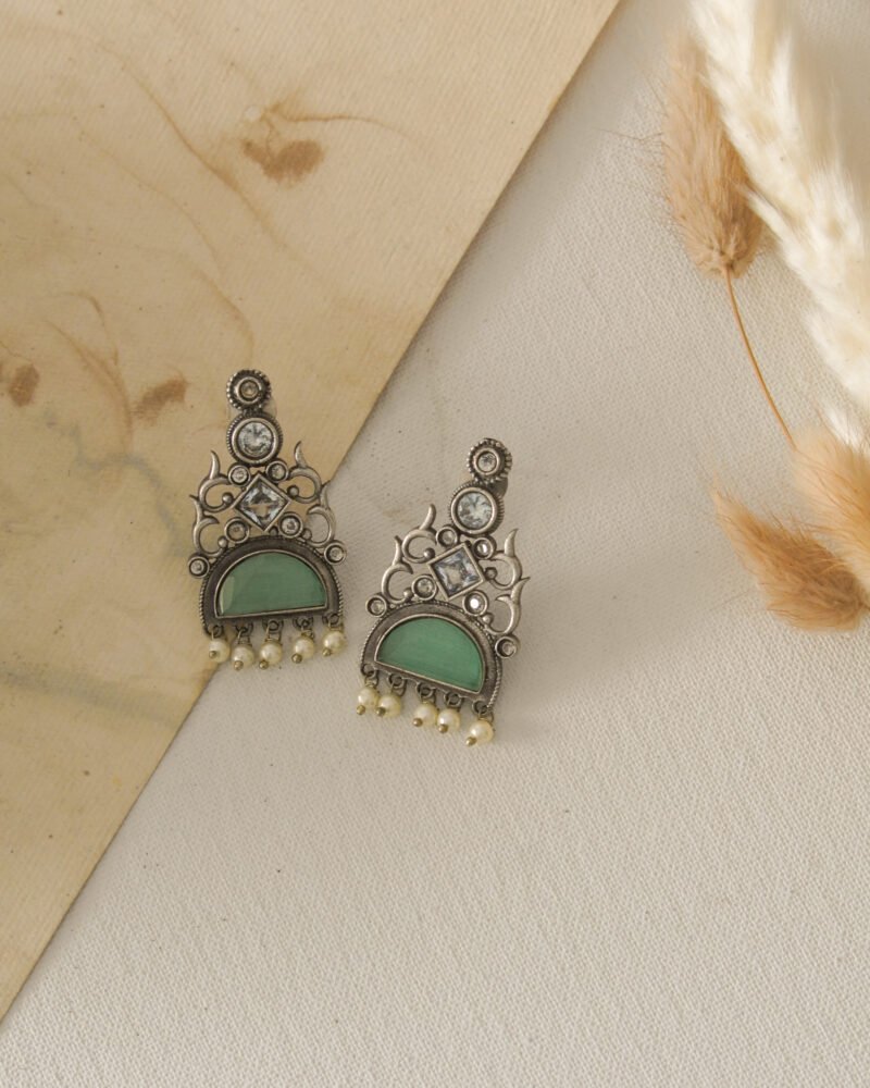 Mint Brass Earrings