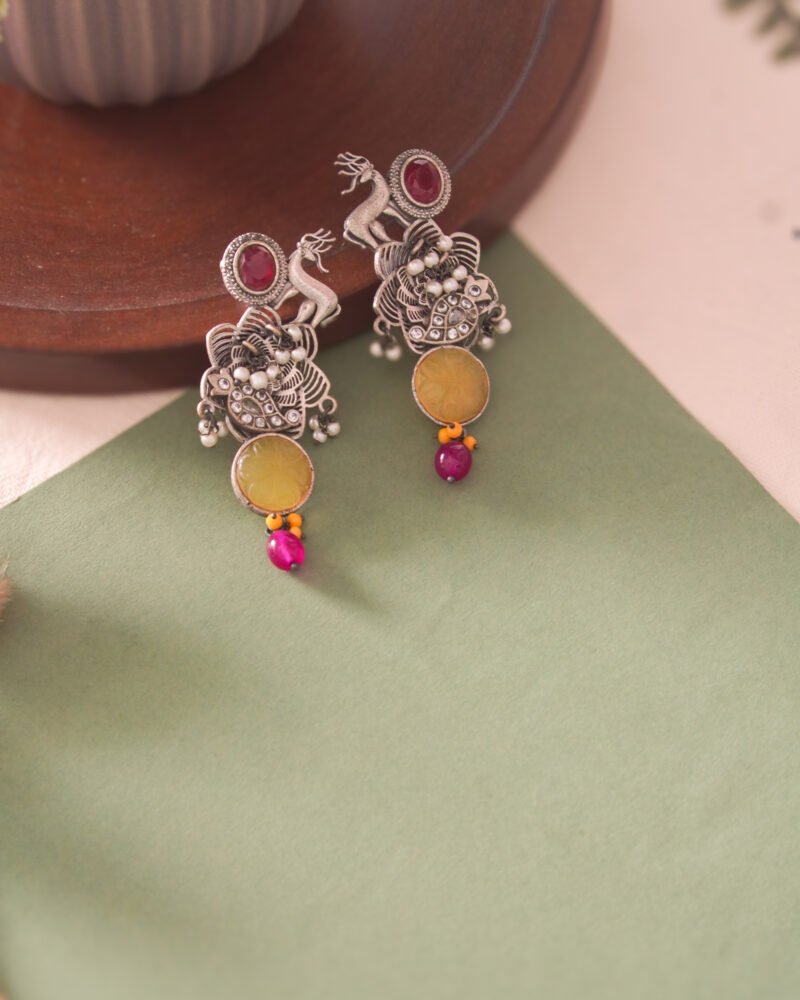 Mriga Silver Earrings
