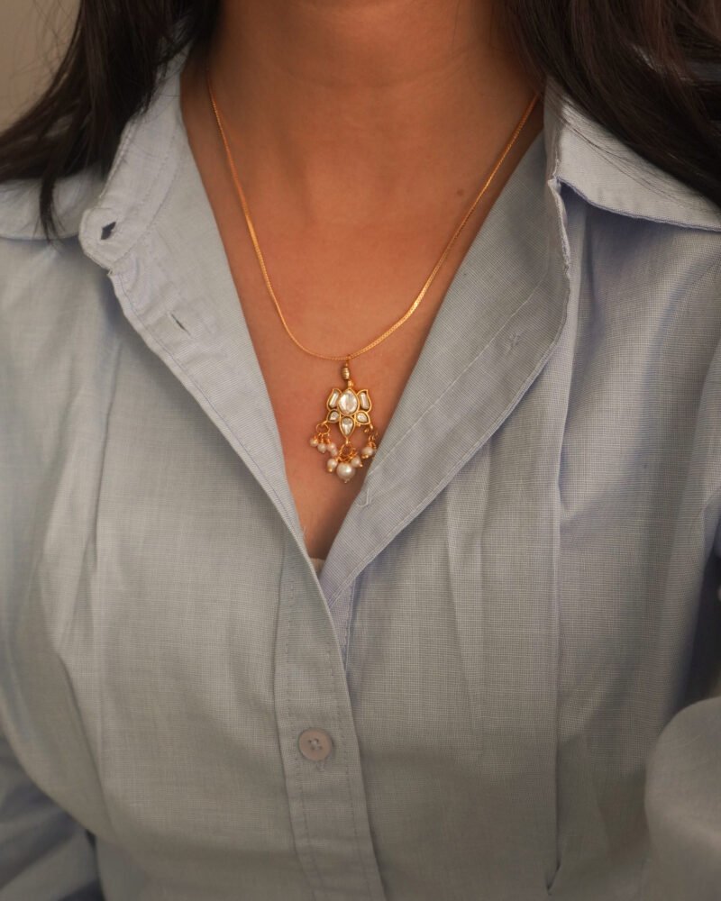 Alternative view of Lotus Necklace