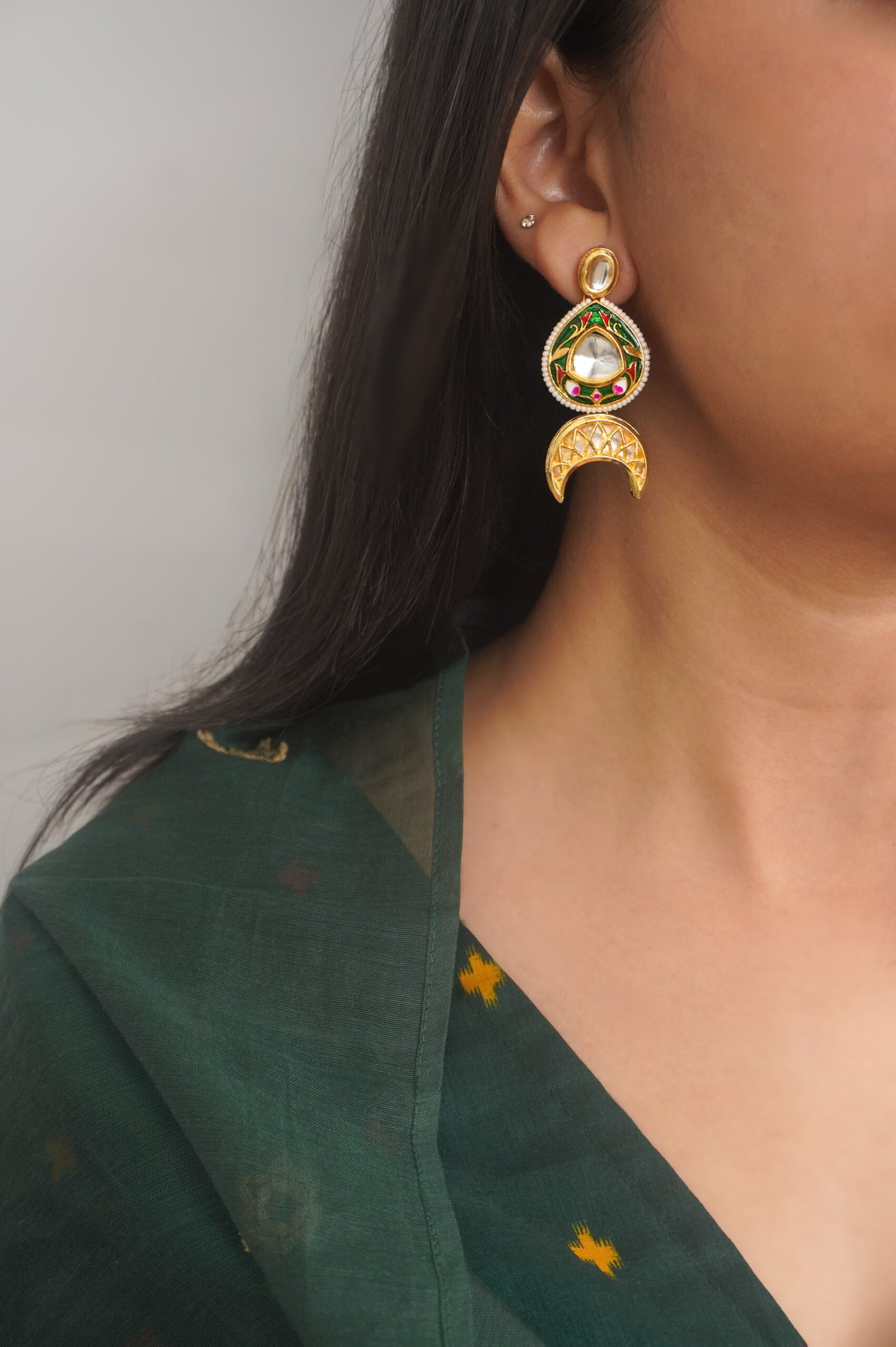 Prabha Kundan Earrings