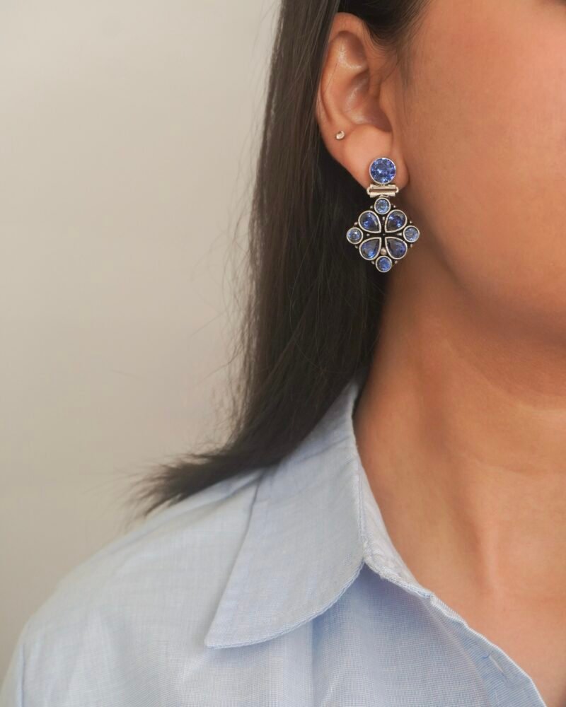 Alternative view of Midnight Blue Earrings