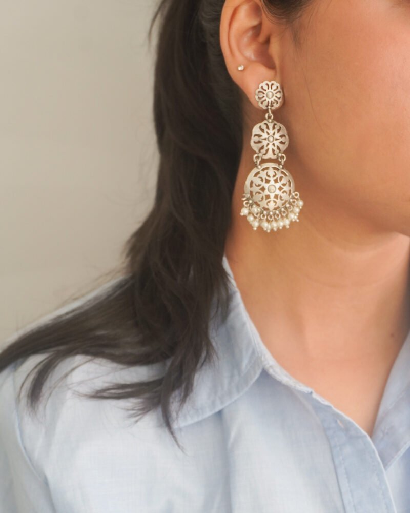 Alternative view of Riya Silver Earrings