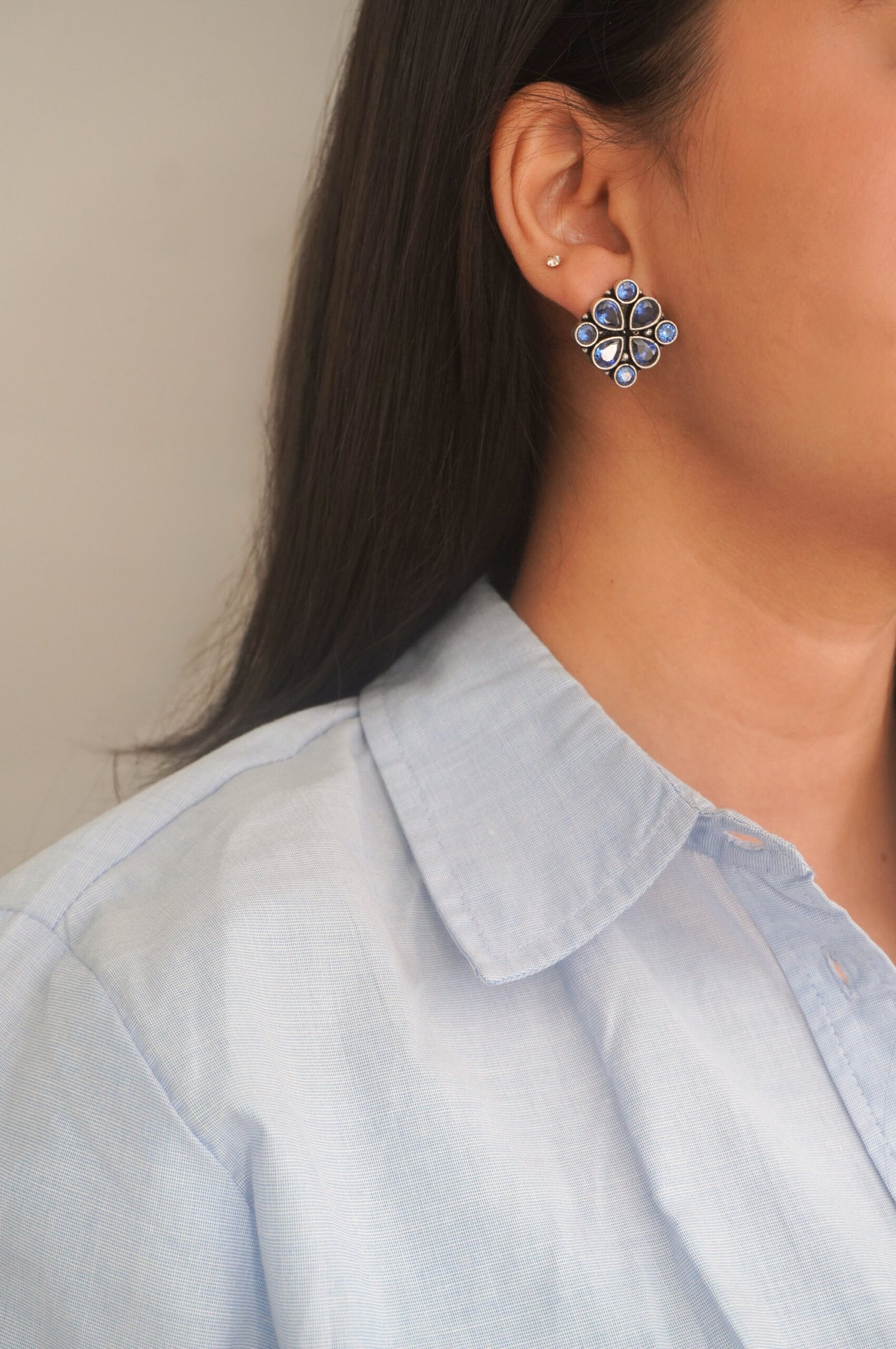 Blue Radiance Studs - Image 2